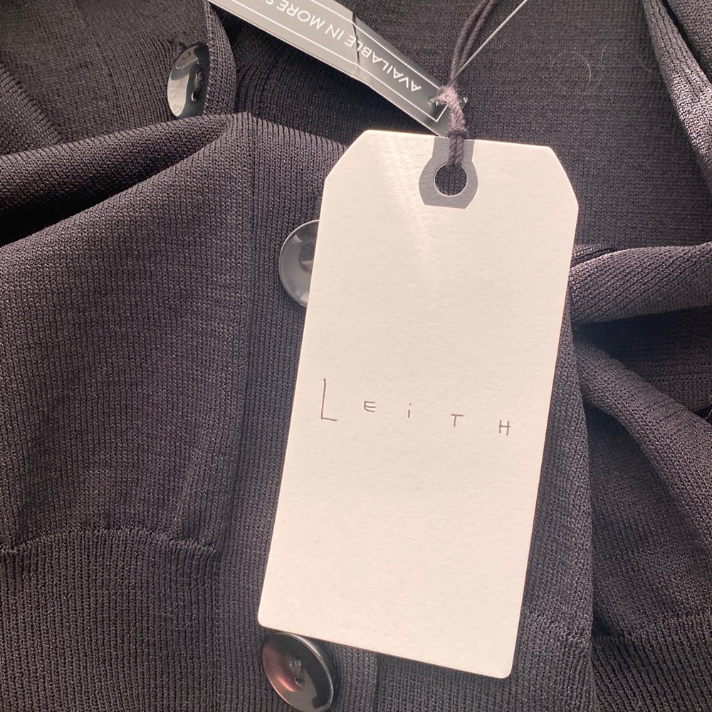 Leith Black Cardigan Size XXS NWT - Picture 7 of 8